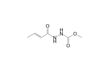 N1-(Methoxycarbonyl)-N2-(1-oxobut-2-en-1-yl)hydrazide