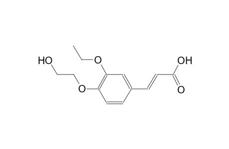 (2E)-3-[3-ethoxy-4-(2-hydroxyethoxy)phenyl]-2-propenoic acid