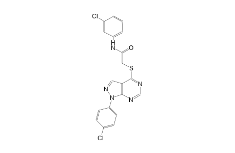 N-(3-chlorophenyl)-2-{[1-(4-chlorophenyl)-1H-pyrazolo[3,4-d]pyrimidin-4-yl]sulfanyl}acetamide