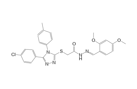 acetic acid, [[5-(4-chlorophenyl)-4-(4-methylphenyl)-4H-1,2,4-triazol-3-yl]thio]-, 2-[(E)-(2,4-dimethoxyphenyl)methylidene]hydrazide