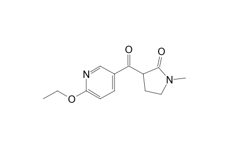 3-[(6-Ethoxy-3-pyridinyl)carbonyl]-1-methyl-2-pyrrolidinone