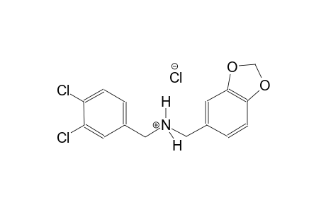1,3-benzodioxol-5-yl-N-(3,4-dichlorobenzyl)methanaminium chloride