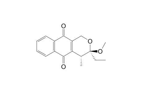 (3R,4R)-3-ethyl-3-methoxy-4-methyl-1,4-dihydrobenzo[g]isochromene-5,10-dione