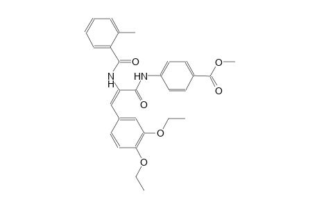 methyl 4-({(2E)-3-(3,4-diethoxyphenyl)-2-[(2-methylbenzoyl)amino]-2-propenoyl}amino)benzoate