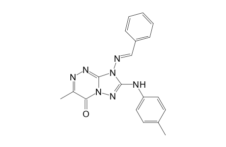 [1,2,4]Triazolo[5,1-c][1,2,4]triazin-4(8H)-one, 3-methyl-7-[(4-methylphenyl)amino]-8-[(phenylmethylene)amino]-