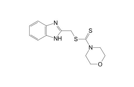 4-morpholinecarbodithioic acid, 2-benzimidazolylmethyl ester