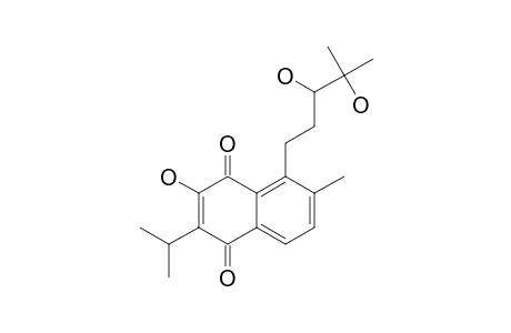 PRIONOID_F;10-(3,4-DIHYDROXY-4-METHYL-PENTYL)-12-HYDROXY-13-ISOPROPYL-5-METHYL-[1.4]-NAPHTHOQUINONE