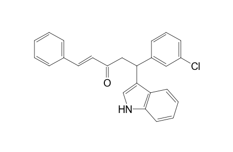 (E)-5-(3-chlorophenyl)-5-(1H-indol-3-yl)-1-phenylpent-1-en-3-one