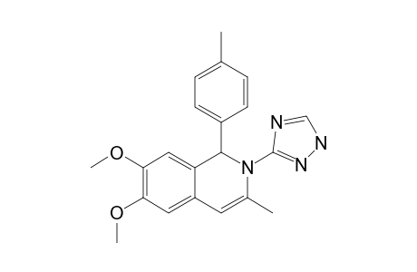 6,7-DIMETHOXY-3-METHYL-1-(4-METHYLPHENYL)-2-(1,2,4-TRIAZOL-3-YL)-1,2-DIHYDROISOQUINOLINE