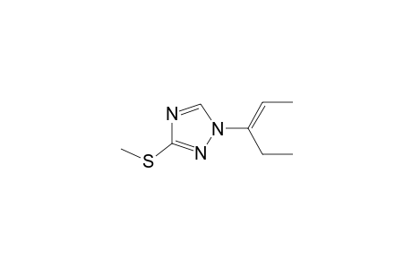 1H-1,2,4-Triazole, 1-(1-ethyl-1-propenyl)-3-(methylthio)-, (E)-