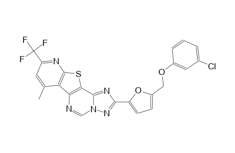 2-{5-[(3-chlorophenoxy)methyl]-2-furyl}-7-methyl-9-(trifluoromethyl)pyrido[3',2':4,5]thieno[2,3-e][1,2,4]triazolo[1,5-c]pyrimidine