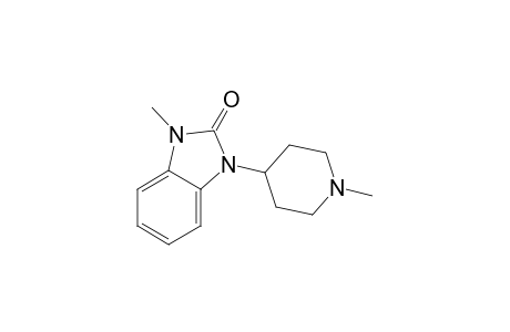 1-(methyl-4-piperidinyl)-3-methyl-1,3-dihydro-2H-benzimidazol-2-one