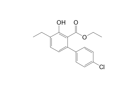 3-Hydroxy-4'-chloro-4-ethylbiphenyl-2-carboxylic Acid Ethyl ester