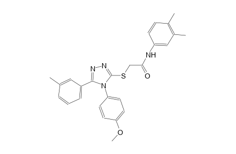 N-(3,4-dimethylphenyl)-2-{[4-(4-methoxyphenyl)-5-(3-methylphenyl)-4H-1,2,4-triazol-3-yl]sulfanyl}acetamide