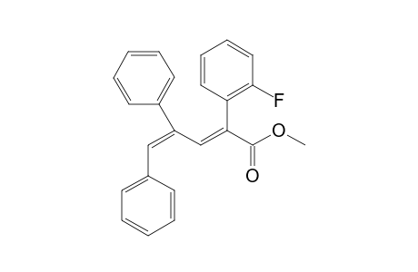 Methyl (2E,4E)-2-(2-fluorophenyl)-4,5-diphenylpenta-2,4-dienoate