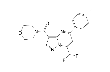 7-(difluoromethyl)-5-(4-methylphenyl)-3-(4-morpholinylcarbonyl)pyrazolo[1,5-a]pyrimidine