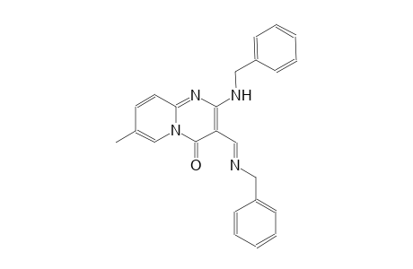 4H-pyrido[1,2-a]pyrimidin-4-one, 7-methyl-2-[(phenylmethyl)amino]-3-[(E)-[[(E)-phenylmethyl]imino]methyl]-