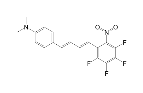 1-(2,3,4,5-TETRAFLUORO-6-NITROPHENYL)-4-(4-DIMETHYLAMINOPHENYL)-1,4-BUTADIENE