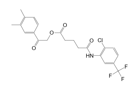 pentanoic acid, 5-[[2-chloro-5-(trifluoromethyl)phenyl]amino]-5-oxo-, 2-(3,4-dimethylphenyl)-2-oxoethyl ester