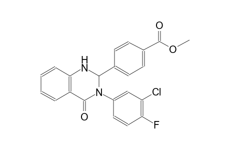benzoic acid, 4-[3-(3-chloro-4-fluorophenyl)-1,2,3,4-tetrahydro-4-oxo-2-quinazolinyl]-, methyl ester