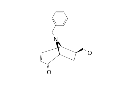 8-Benzyl-6-exo-(hydroxymethyl)-8-azabicyclo[3.2.1]oct-3-en-2-one