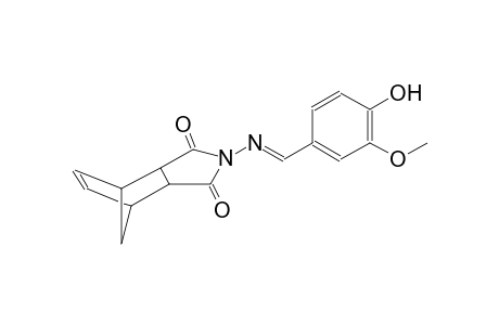4-{[(E)-(4-hydroxy-3-methoxyphenyl)methylidene]amino}-4-azatricyclo[5.2.1.0~2,6~]dec-8-ene-3,5-dione