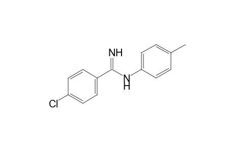 4-Chloranyl-N'-(4-methylphenyl)benzenecarboximidamide