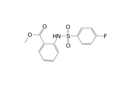 methyl 2-{[(4-fluorophenyl)sulfonyl]amino}benzoate