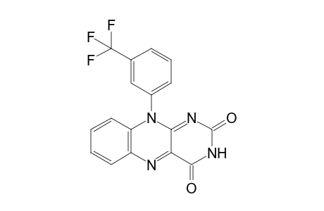10-[3-(trifluoromethyl)phenyl]benzo[g]pteridine-2,4-dione