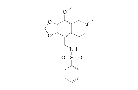benzenesulfonamide, N-[(5,6,7,8-tetrahydro-4-methoxy-6-methyl[1,3]dioxolo[4,5-g]isoquinolin-9-yl)methyl]-