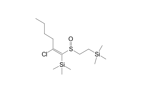 2-Butyl-2-chloro-1-(trimethylsilyl)ethenyl 2'-(Trimethylsily)ethy Sulfoxide