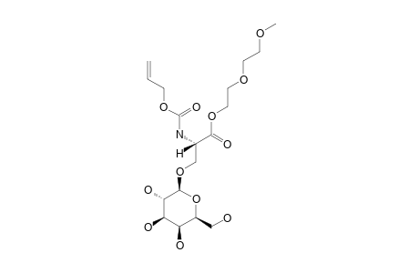 N-(ALLYLOXYCARBONYL)-O-(BETA-D-GALACTOPYRANOSYL)-L-SERINE-(METHOXYMETHYL)-ETHYLESTER