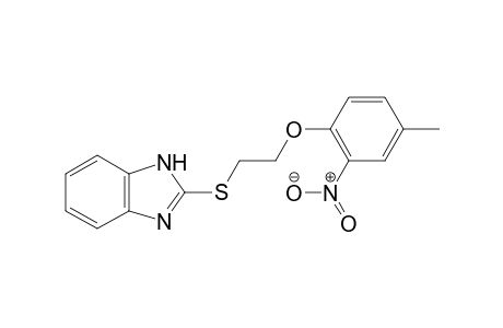 2-((2-(4-Methyl-2-nitrophenoxy)ethyl)thio)-1H-benzo[d]imidazole