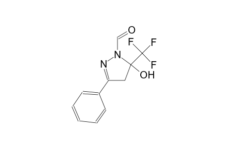 1H-pyrazole-1-carboxaldehyde, 4,5-dihydro-5-hydroxy-3-phenyl-5-(trifluoromethyl)-