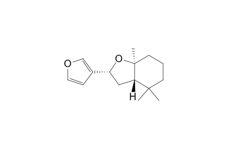(2R,3aS,7aS)-2-(3-furanyl)-4,4,7a-trimethyl-2,3,3a,5,6,7-hexahydrobenzofuran