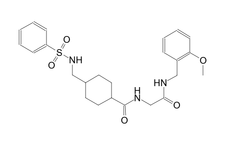 cyclohexanecarboxamide, N-[2-[[(2-methoxyphenyl)methyl]amino]-2-oxoethyl]-4-[[(phenylsulfonyl)amino]methyl]-