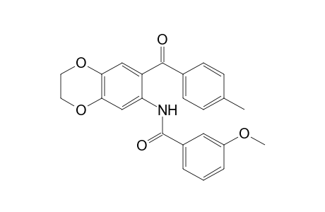3-Methoxy-N-(7-p-toluoyl-2,3-dihydro-1,4-benzodioxin-6-yl)benzamide