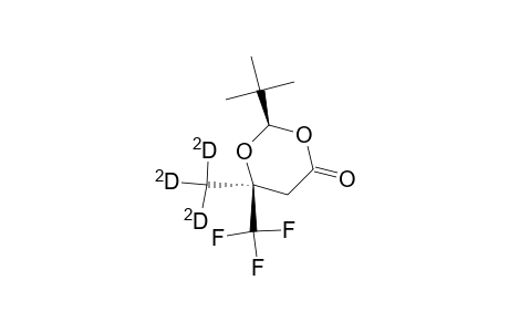 2R,6S-6-(Trideuteriomethyl)-2-(t-butyl)-6-(trifluoromethyl)-1,3-dioxan-4-one