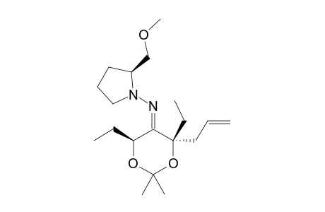 (E/Z,4S,6S)-4-Allyl-4,6-diethyl-N-[(S)-2-(methoxymethyl)pyrrolidin-1-yl]-2,2-dimethyl-1,3-dioxan-5-imine