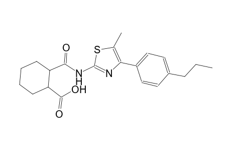 2-({[5-methyl-4-(4-propylphenyl)-1,3-thiazol-2-yl]amino}carbonyl)cyclohexanecarboxylic acid