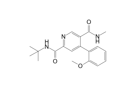 N(2)-(1,1-Dimethylethyl)-4-(2-methoxyphenyl)-N(5)-methyl-2,5-pyridinedicarboxamide