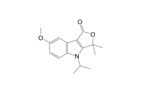 4-Isopropyl-7-methoxy-3,3-dimethyl-3,4-dihydro-1H-furo[3,4-b]indol-1-one