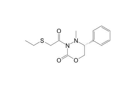 (5R)-3-(2-ethylsulfanylacetyl)-4-methyl-5-phenyl-1,3,4-oxadiazinan-2-one