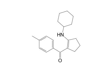 1-(4-Methylbenzoyl)-2-cyclohexylaminocyclopentene