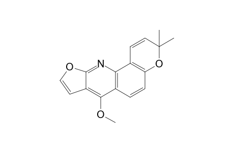 3,3-dimethyl-7-methoxy-3H-furo[2,3-b]pyrano[2,3-h]quinoline