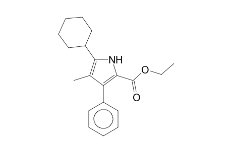 Ethyl 5-cyclohexyl-4-methyl-3-phenyl-1H-pyrrole-2-carboxylate
