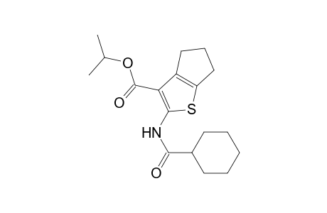 Isopropyl 2-[(cyclohexylcarbonyl)amino]-5,6-dihydro-4H-cyclopenta[b]thiophene-3-carboxylate