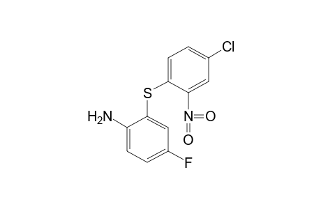 2-[(4-CHLORO-2-NITROPHENYL)THIO]-4-FLUOROANILINE