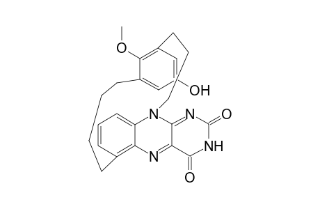 16-Hydroxy-19-methoxy[4]metacyclo[3](10,16)-isoalloxazinophane