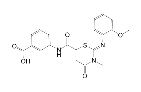 3-[({(2Z)-2-[(2-methoxyphenyl)imino]-3-methyl-4-oxotetrahydro-2H-1,3-thiazin-6-yl}carbonyl)amino]benzoic acid